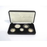 A Royal Mint UK 2007 Piedfort collection coin set,