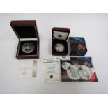 Prince William and Catherine Middleton - two cased and box commemorative coins,