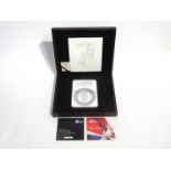 A 2013 UK Britannia five ounce silver proof first strike presentation coin, with documentation,