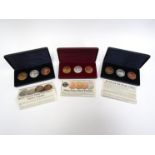 Three cased 'Retro Pattern' sets - reproductions of Victoria Old Head Hong Kong issues of 1901,