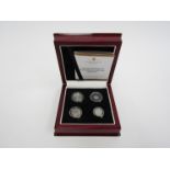 A 1902 Edward VII Maundy set presented by The London Mint in case and box with certificate