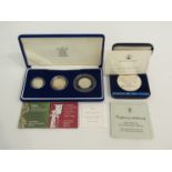 A Royal Mint silver proof set consisting of 2003 Piedfort one pound,