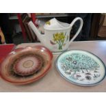Two Poole Pottery plates: Poole, Bournemouth,