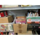 Five boxes of assorted books