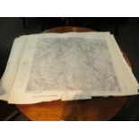 A good quantity of 1950's large sheet maps of West Germany,