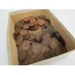 A collection of British pre-decimal copper half pennies and pennies from Victoria to Elizabeth II