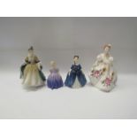 Four Royal Doulton lady figurines including Elegance HN2264