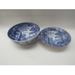 Two Spode blue Italian pattern bowls