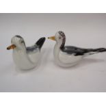 Two 20th Century Art glass birds, 11.