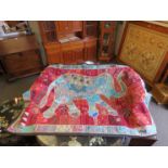 A highly decorative indian hand stiched throw