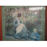 A pine framed print after Claude Monet, 53.