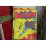 Two "Comic Strip" advertising canvases of Batman and The Dandy