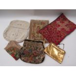 Vintage fashion including purses and decorative panel