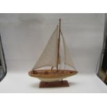 A model yacht,