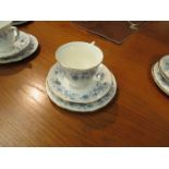 A Colclough Braganza design teaset,