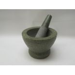 A marble pestle & morter,