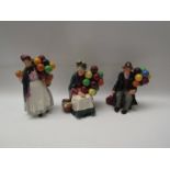 Three Royal Doulton figures "The Old Balloon Seller" HN1315,