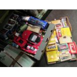 Three boxes of diecast toys,