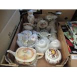 A quantity of ceramics including Aynsley Cottage Garden vase,