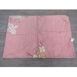 A mid 20th Century pink bedspread/throw,