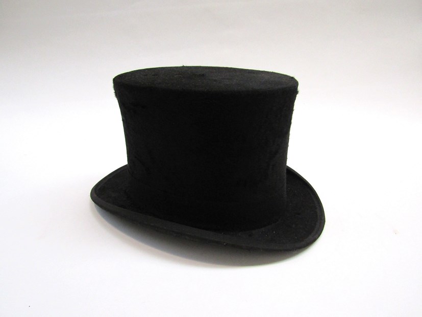 Fine quality gentleman's black silk top hat, by Bennets Of Regent Street,
