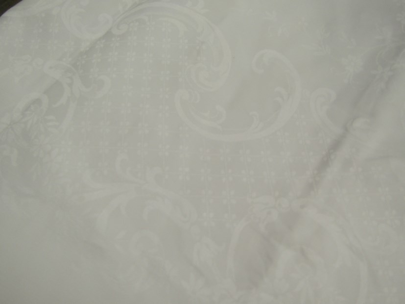 An Irish linen damask banqueting cloth. - Image 2 of 2