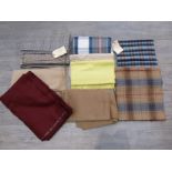 A selection of cashmere wool lengths including suit and dress, some with J & J Crombie Ltd,