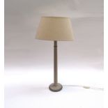 A table lamp, painted base,
