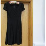Jean Muir black crepe de chine dress,