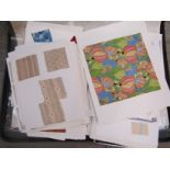 A large quantity of swatches to include small scale prints,