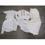 Five pieces of Rene Derhy white cotton clothing,