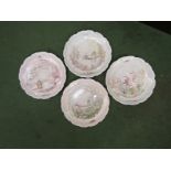 A set of four Royal Doulton "Wind in the Willows" plates