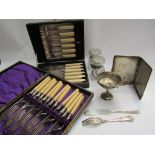 Cased flatware,