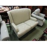 A Wesley Barrell Victorian style two seater sofa, approx.