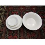 A Wedgwood "Nature" pattern white ground set of dinner plates and large bowl