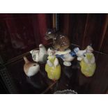 Seven various USSR figures, bear,