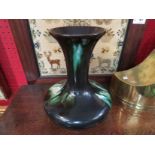 A 20th Century Belgian drip glaze pottery vase,