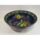 A H&K Tunstall handpainted floral design bowl,