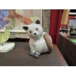 A Studio pottery cat figure,