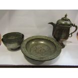 A group of four early Islamic tinned wares