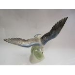 An Austrian porcelain figure of flying gull,