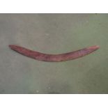 A vintage Australian boomerang