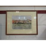 ARTHUR BARKWAY: Watercolour "Lydia Eva" at Gt Yarmouth last of the steam drifters, dated 1973,