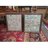 A 1938 set of travel related cigarette cards and a 1928 set of flag related cards,