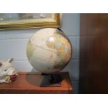 A vintage style George Cram Company desk globe