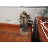 A resin Art Deco style figure of a lady,
