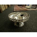 A plated Mappin pedestal bowl,