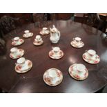 A Royal Albert "Old Country Roses" coffee set for ten persons.