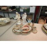 Various ceramic Oriental figures,