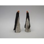 A pair of Studio pottery penguins, 13.